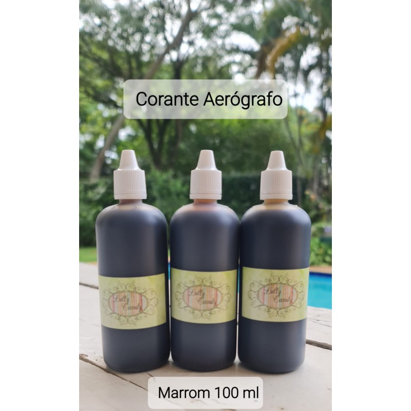 Corante Liquido Aerografo Marrom