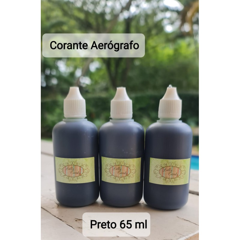 Corante Liquido Aerógrafo Preto